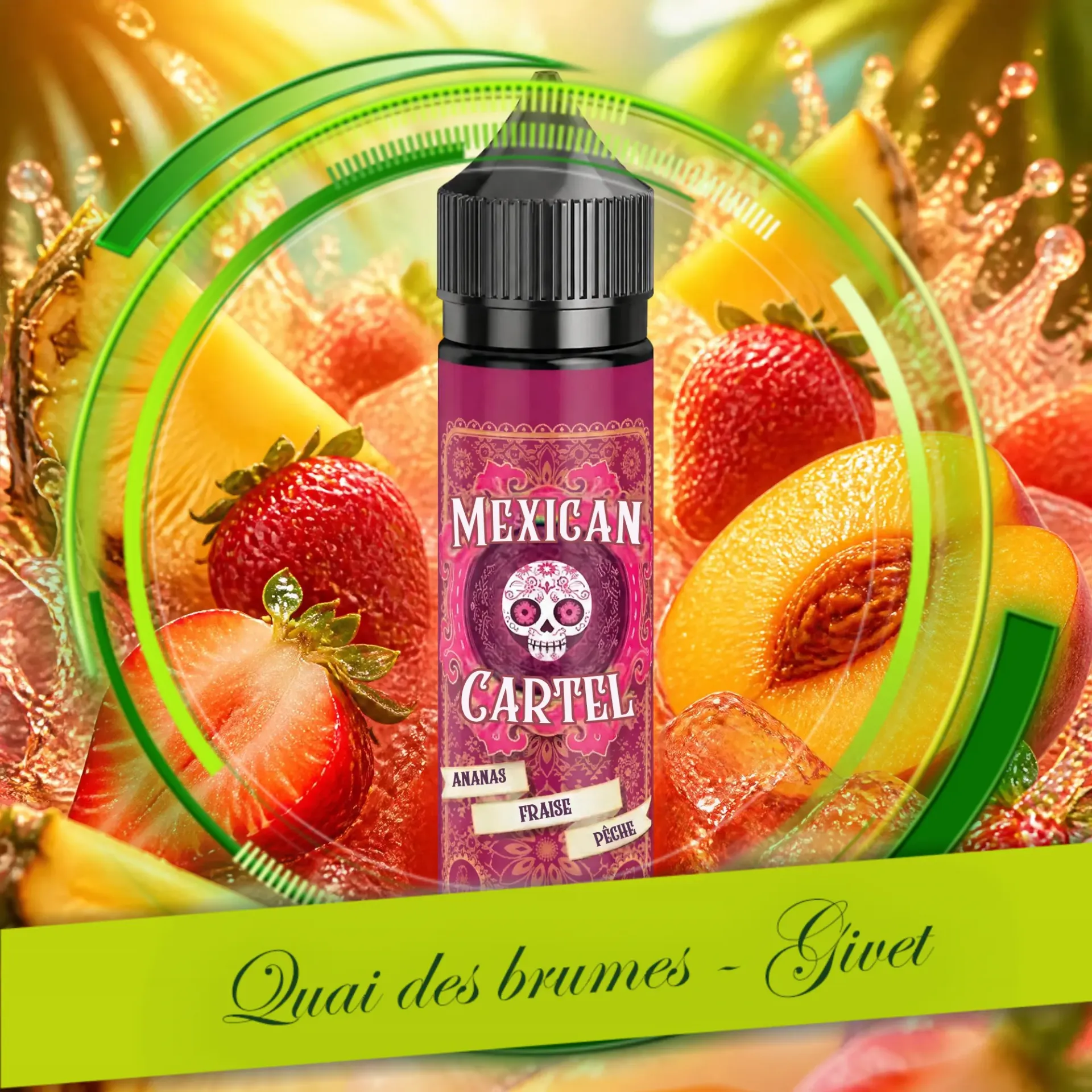 ANANAS FRAISE PECHE 50ML